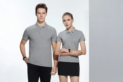 Polo-shirt med Eget Tryck eller Logotyp – 100% Bomull, Unisex S–6XL (Asian)