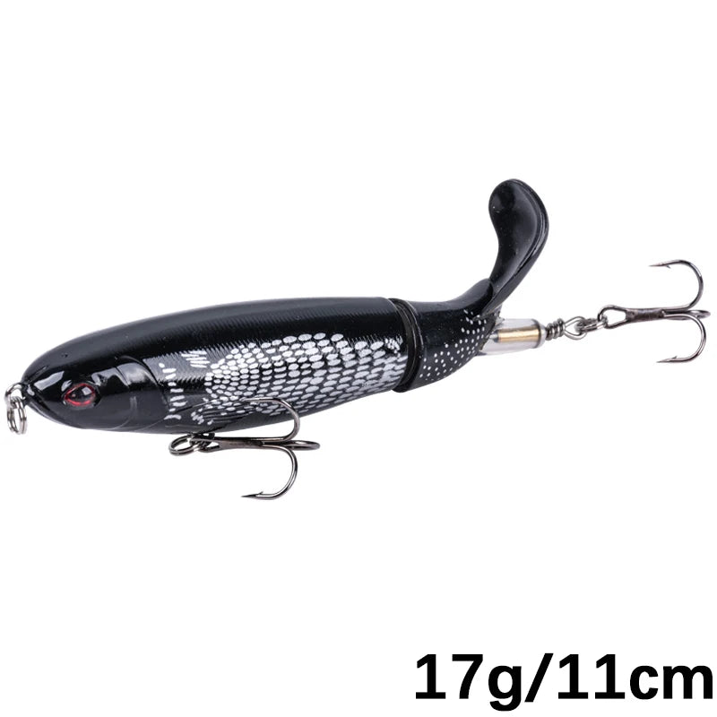 Goture Whopper Popper 10cm/11cm/14cm Topwater FIshing Lure Blowups Pike Baits Rotating Tail Fishing Tackle Crankbait Wobblers