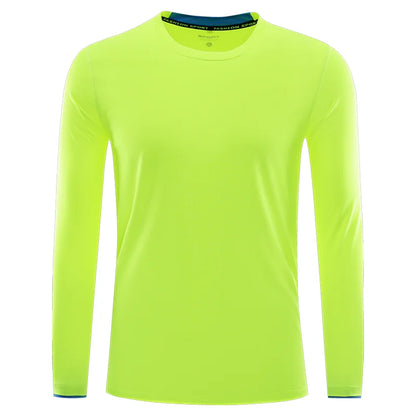 Långärmad Funktionströja med Eget Tryck eller Brodyr – Snabbtorkande Rund Hals Sport Unisex S–5XL (Asian)