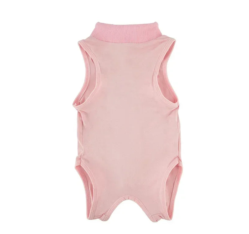 Soft Cat Recovery Vest Anti Licking Kitten Surgery Suit Pet Sterilization Jumpsuit Comfortable Weaning Clothes for Daily Care