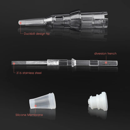 20pcs/Box Tattoo Needles Revolution Cartridge Curved Magnum Shader 0.16/0.18/0.3/0.35mm Tattoo Cartridges for Permanent Makeup