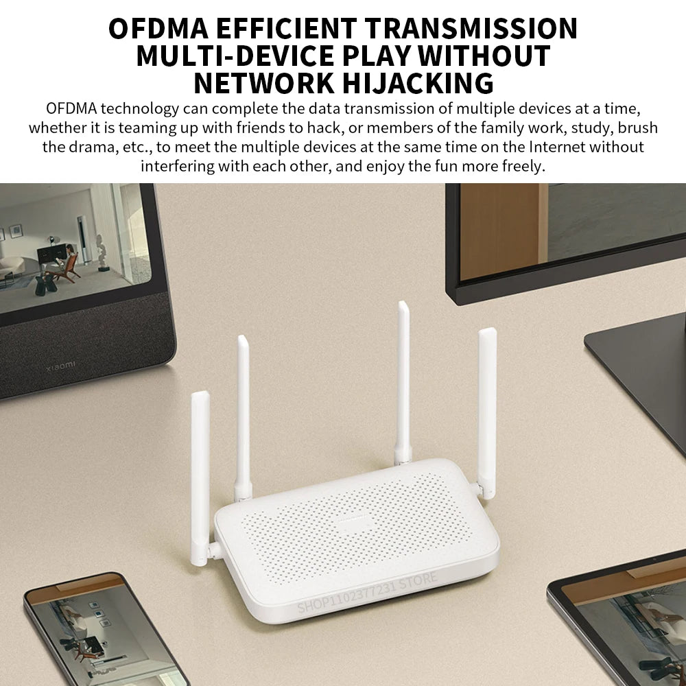 Xiaomi mijia Mi router AX1500 2.4G/5GHz WiFi6 1501Mbps Support IPTV Mesh Network Mijia App Wifi Gigabit Amplifier