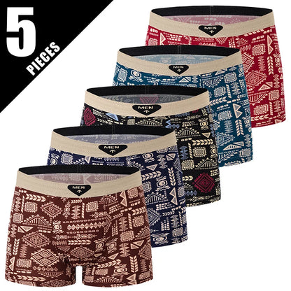 Herr Boxershorts 5/10-pack Svart Guldtryck – Bekäma Plus Size Sport & Strand, S–XXXL