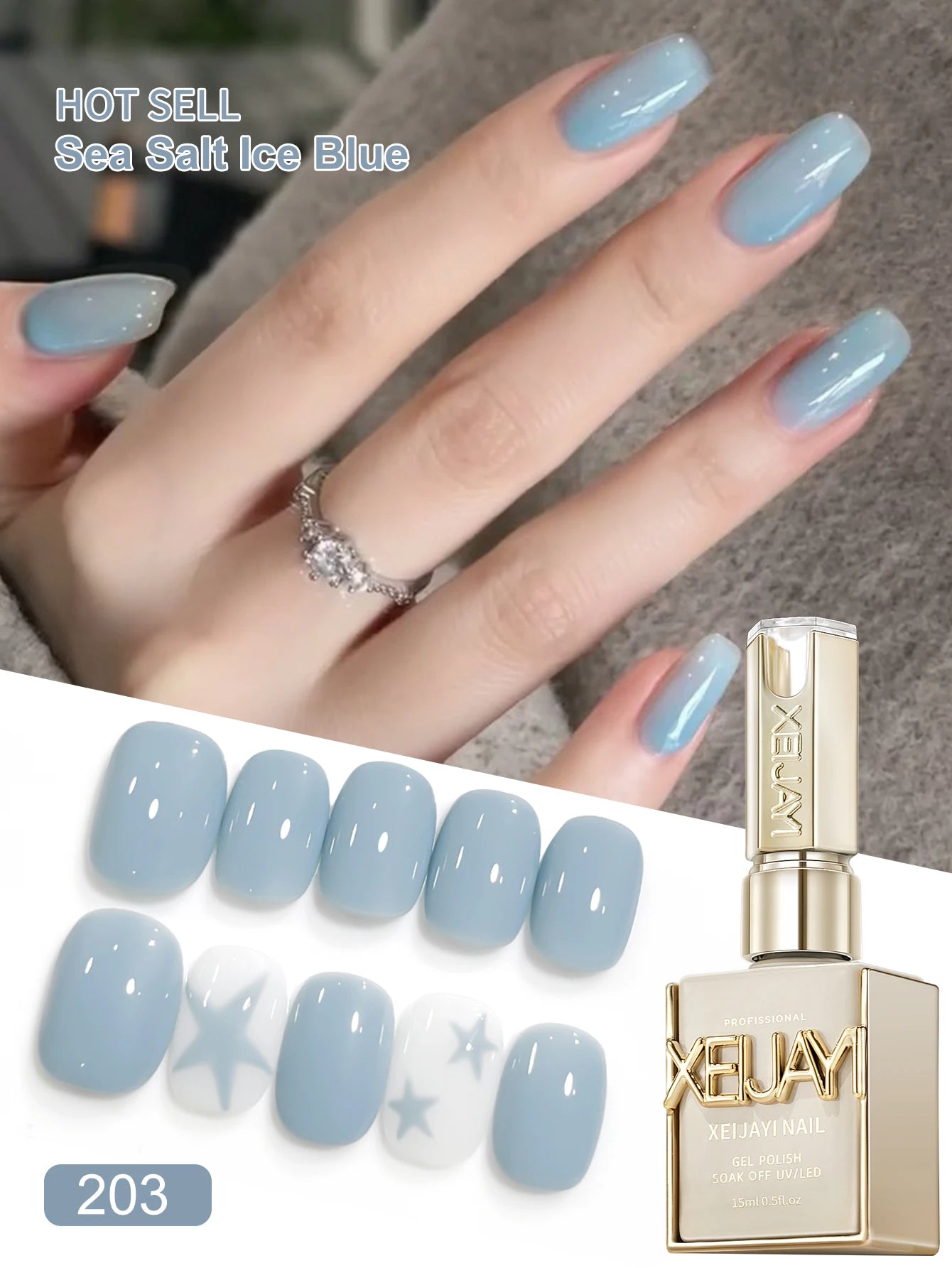 XEIJAYI 1Pc 15ML 13Colors to Choose From Pure Nail Polish Gel Nail Add Semi-Permanent Soak Off UV LED Construction Gel Varnish