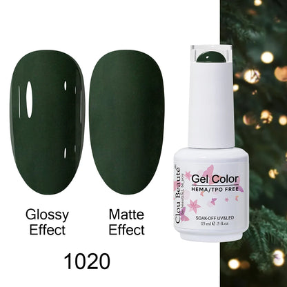 Clou Beaute Gel Nail Polish Neon Brown Royal Blue Red Green Pastal Nude Nail Art Varnishes Gel Lacquer Top Coat UV Gel Nail