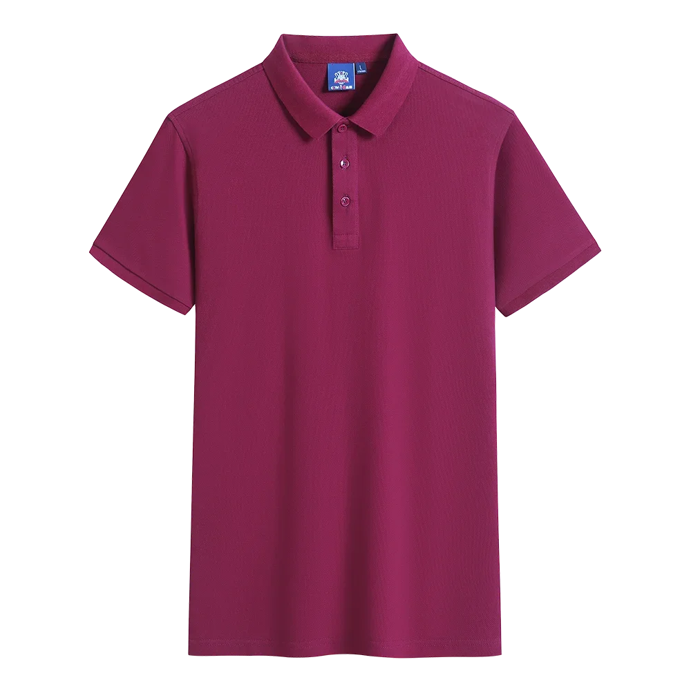 Polo-shirt med Eget Tryck eller Logotyp – 100% Bomull, Unisex S–6XL (Asian)