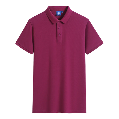Polo-shirt med Eget Tryck eller Logotyp – 100% Bomull, Unisex S–6XL (Asian)