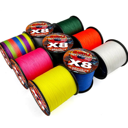GHOTDA 8 Braided Fishing Line 100M Advanced Braid 8 Strands 0.14mm-0.55mm 18-78lb Multifilament PE Lure Line Braided Line