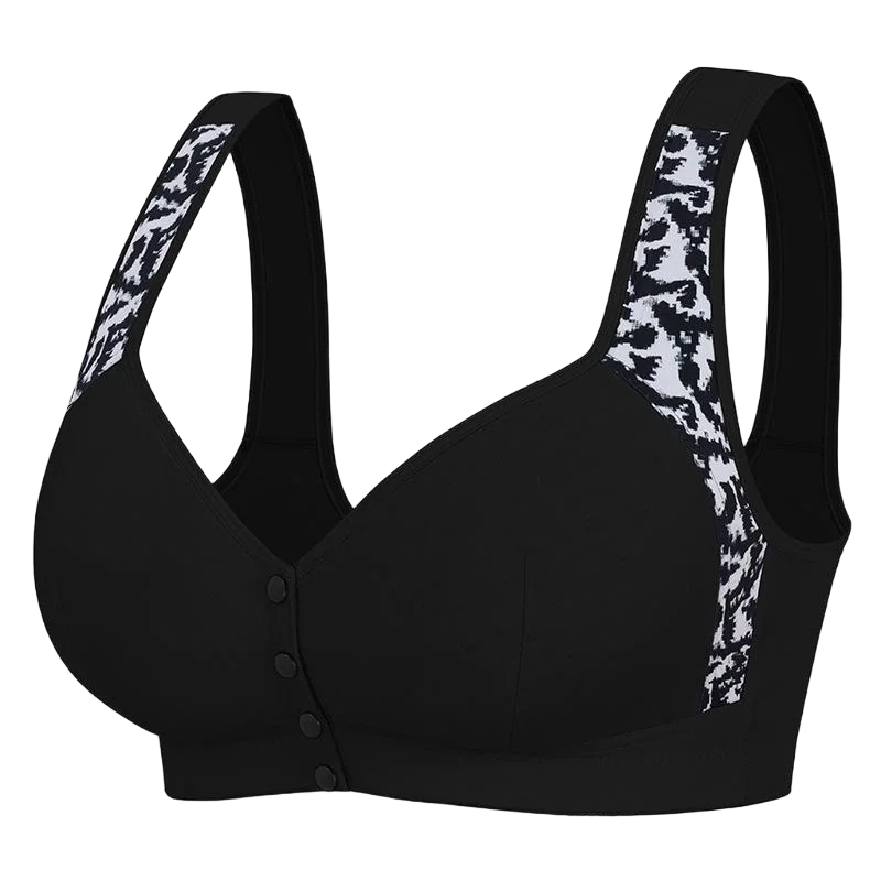 Plus Size Front Closure Wireless Comfort Bra - Seamless Full Coverage Easy on off Supportive E Cup Women's Bra 1XL-7XL