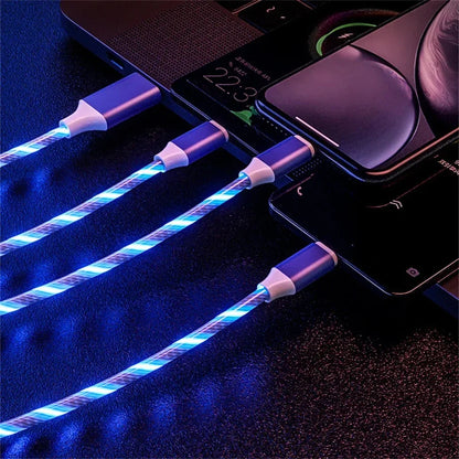 USB 3-i-1-kabel med LED-belysning