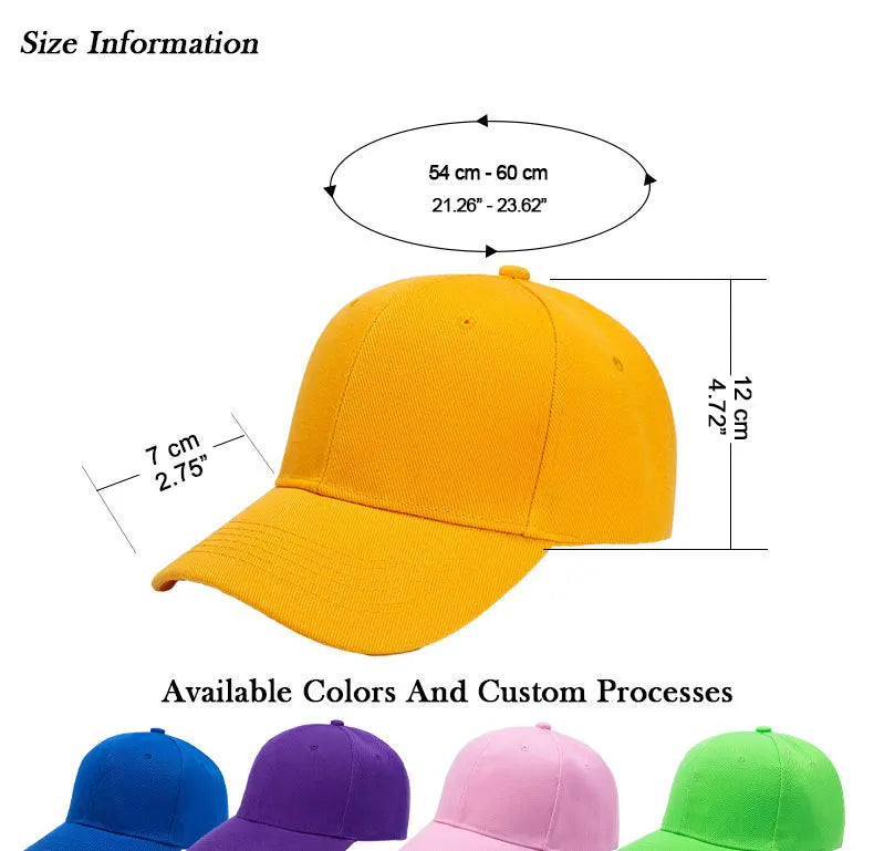Grossistkeps Anpassad Brodyr Tryck – 21 Färger Polyester Unisex Volymrabatt 1–30+ Kepsar Med/Utan Logotyp Profilkläder Reklamkeps