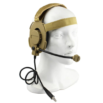 Tactical Communication Headphone Bowman Elite II Headset U94 PTT For Kenwood Baofeng UV-5R Radio Outdoor Hunting Accessories