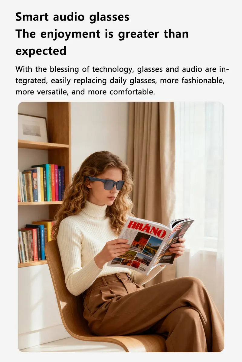 Lenovo AI Smart Glasses AI Translation HD Hands-Free Calling AI Chat Logging Music Playback 8K Smart Sunglasses NEW