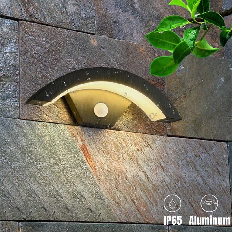 Khelsse Utomhusvägglampa LED IP65 – PIR Rörelsesensor 12/24/30/36W 150lm/W Varmvit Neutralvit Kallvit Aluminium 2år Garanti