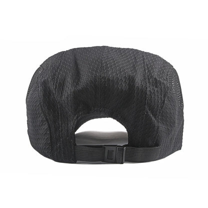 Summer Beret Hats for Man Forward Cap Women Hollow Mesh Breathable Flat Peaked Caps Fashionable Outdoor Cap Adjustable