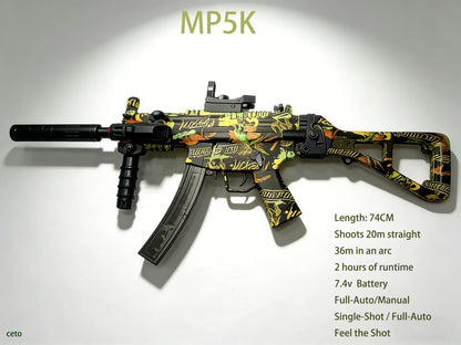 Gel Blaster Vattenpiskol 7.4V Automatisk med 30M Räckvidd