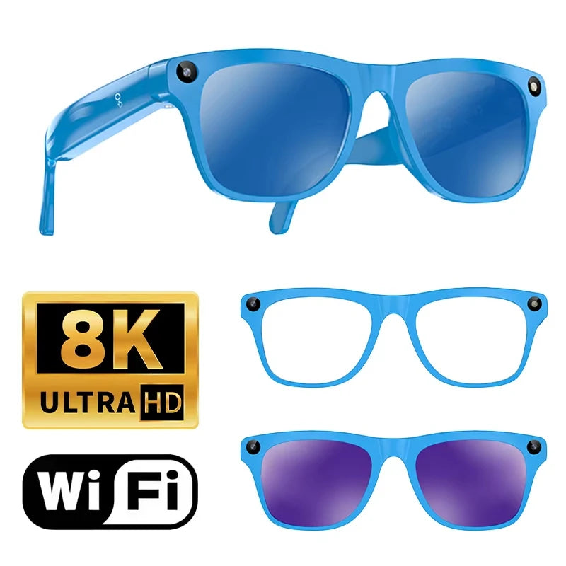 Xiaomi Upgrade Smart AI Glasses 800W HD 8K Shooting Camera Photo Video Voice Call Translation Bluetooth AI Motorcycle Glasses
