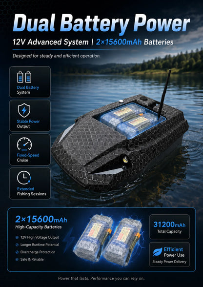 D50B GPS-styrd mäskbåt med GPS- och BeiDou-positionering