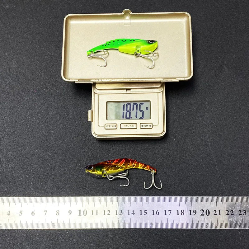 VIB submerged long throw lure for lure fishing, 60MM/67MM, Trembling swim tip 18.7G/26.4GB, VIB false bait fishing lure
