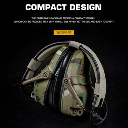 HD-17 GEN 6 Tactical Headset Sound Pickup&Noise Reduction Sports Shooting Earmuff Sports Shooting Impact Anti-Noise Headset