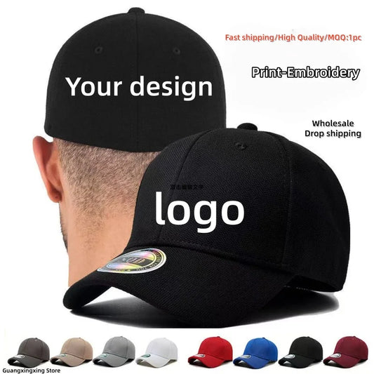 Anpassningsbar Keps med Logotyp 2026 – Golfkeps Unisex Broderi Tryck Profilkläder 10 Färger