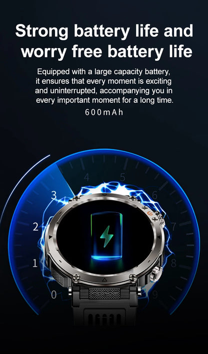 HT30 Smart Watch 2026 New Fashion Luxury 5ATM Waterproof GPS Compass AMOLED Display 366x366 Outdoor Sport Heart Rate Monitor IP6