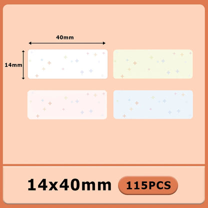 Termiska Etikettrullar Mönster & Färg – Kompatibla med Marklife P11 P12 Phomemo D30 DELI Q2 Brother – 12x40mm 14x40mm 14x50mm 2026