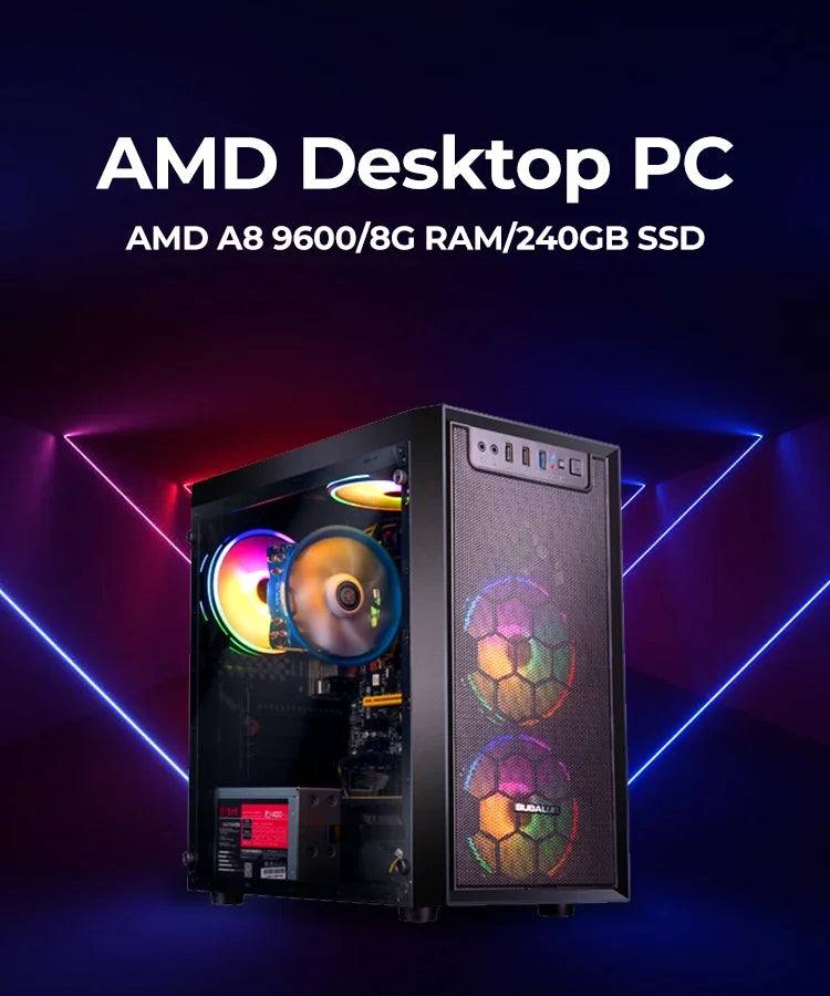 High-End 9800X3D  aotesier Gaming Desktop PC RTX5080 2TB NVMe M.2 SSD Win 10