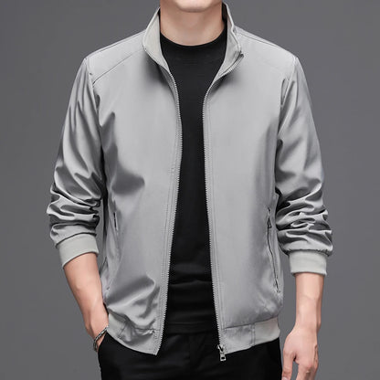 Tunn Bomberjacka Herr – Business & Casual Vår/Sommar, Grå/Blå/Svart, M–5XL