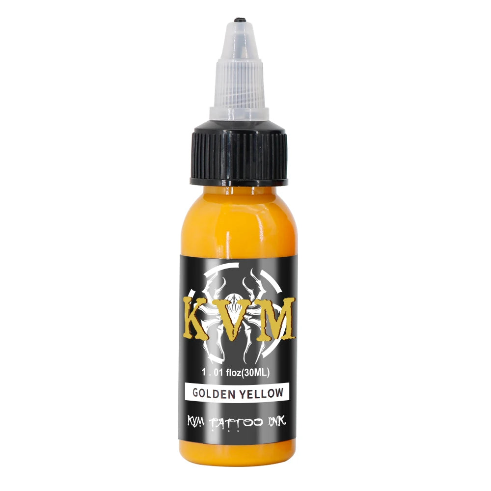 KVM 30ml/1oz 14-colors Tattoo Ink Pigment Body Art Tattoo Kits Professional Beauty Paints Makeup Tattoo Supplies Semi-permanent