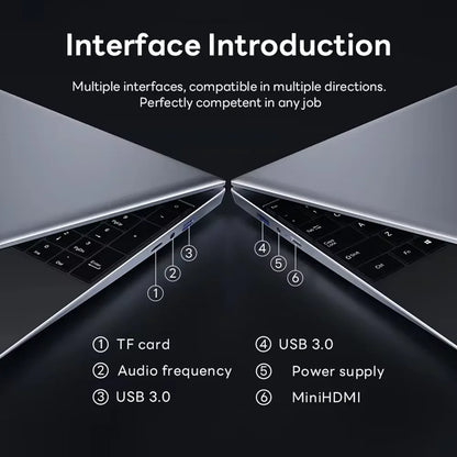 Ultratunn Laptop 15,6" Intel N5095 16/32GB DDR4 Upp till 2TB SSD – Windows 11 Fingeravtryck Bakbelyst Numeriskt Tangentbord FHD