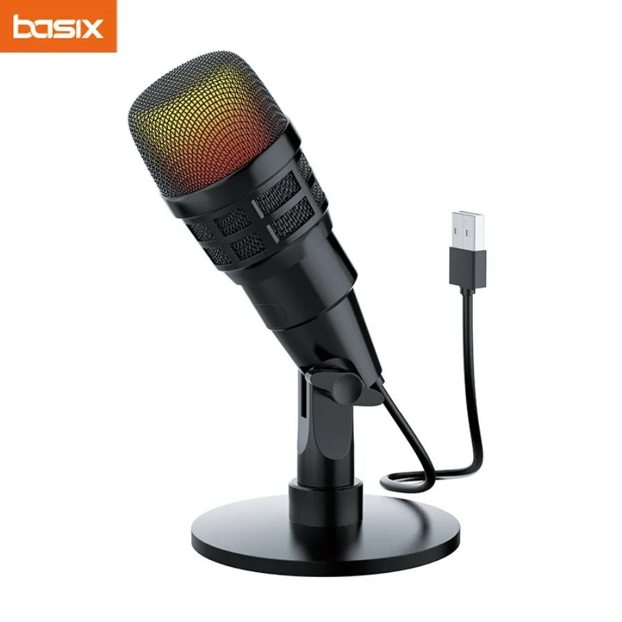 Basix USB-kondensatormikrofon för streaming och podd