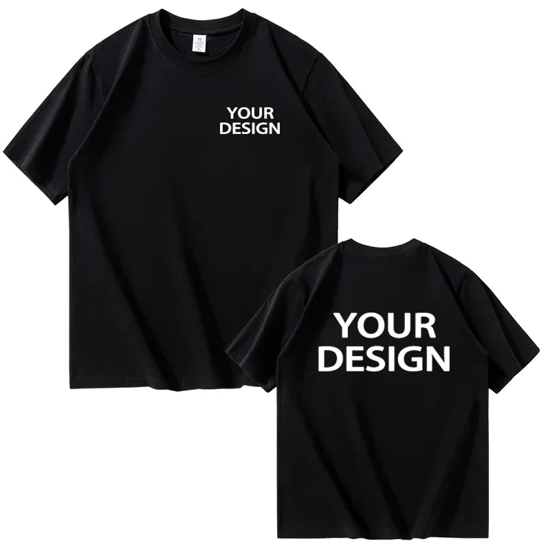 T-shirt i Bomull med Eget Tryck & Logotyp – Unisex, Lös Passform | XS–4XL