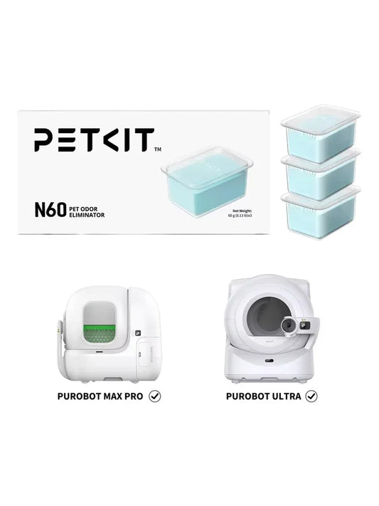 Petkit Pet Eliminator N60 för PUROBOT Ultra Självrengörande Låda, Luktkontroll för Katttoalett (3-pack)