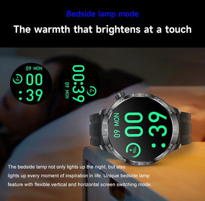 2026 New 1.85 Inch NFC Smart Watch Men Bluetooth Call NFC IP67 Waterproof Heart Rate Monitor Compass Sports Fitness Smartwatch
