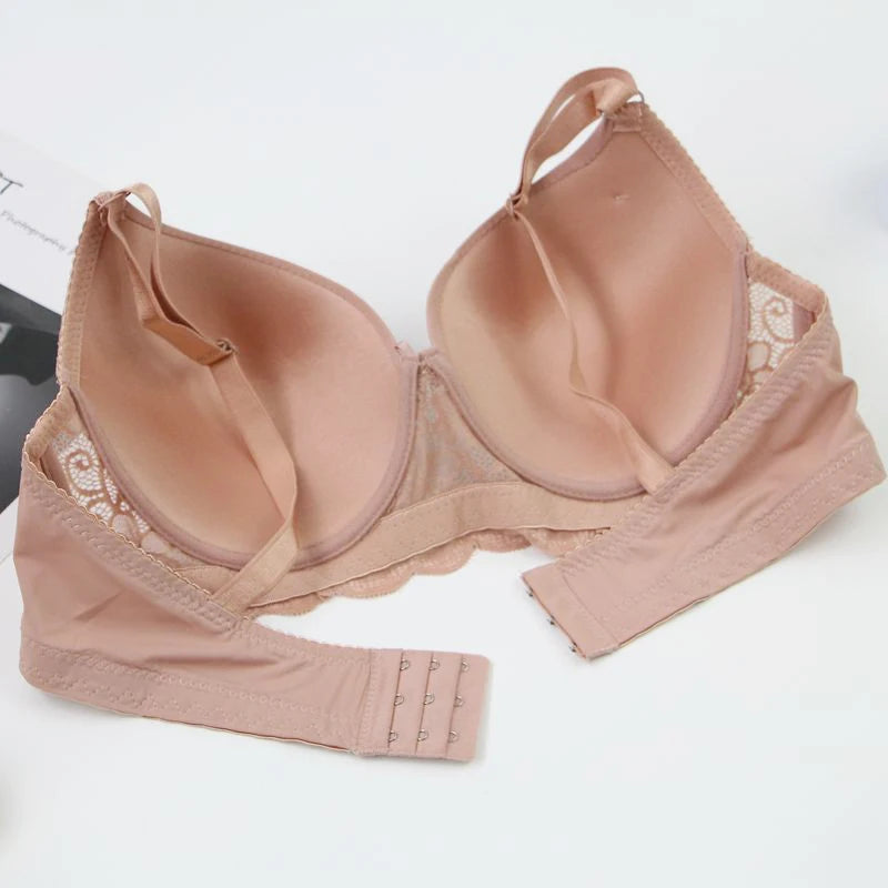 Push-up BH C-E Kupa Andningsbar Underkläder Plus Size Langerie