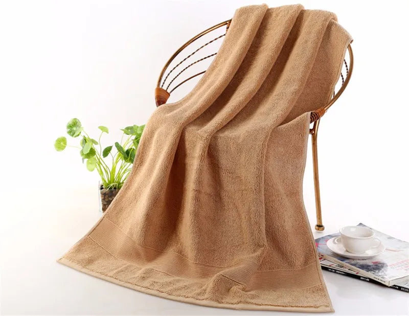 100% Pure Cotton Towel, High-Quality Bath Towel, 5-Star Hotel Thick Beach Towel, Softer 70x140cm Thick Bath Towel