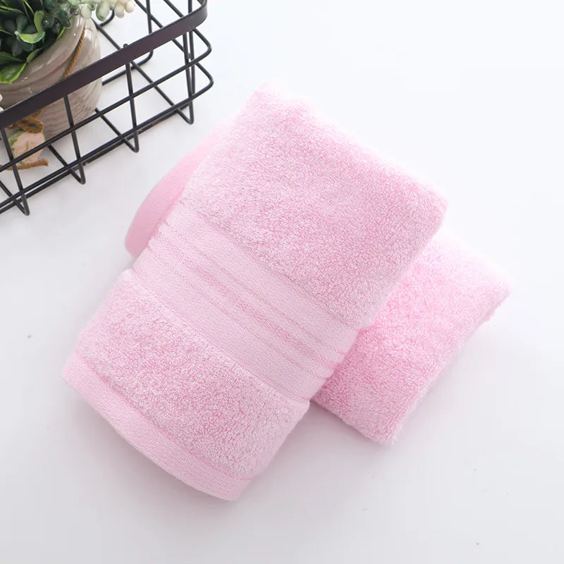 1/2/6pcs Bamboo Fiber Towel Set Luxury Thick Bath Towels & Face Towels for Adults 34x74cm/70x140cm Home Bathroom Accessories