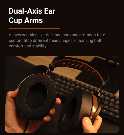 Fosi Audio i5 öppna over-ear-hörlurar med 97 mm planmagnetiska element