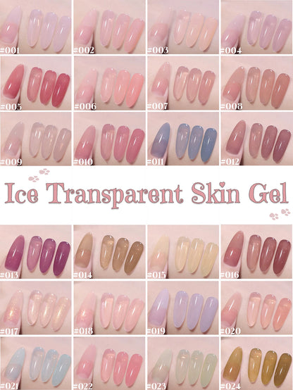 1-30pcs PSK Nude Pink Color Nail Art Ice Transparent Bare Color Nail Enamel 2026 New Net Red Popular White Gel Nail Polish
