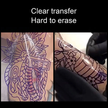 50pcs Clear Pattern Thermal Tattoo TransferTransparent Tattoo Transfer Paper Tattoo Stencil  Film Paper Stencil Accessories