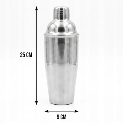 Professional Bartender Cocktail Shaker Set with Bar Tools Home Bar Accessories Kit Stainless Steel Complete Bartending Kit Jigger Strainer Muddler Stirrer Bottle Opener for Home Bar Restaurant Party Beverage Drink Mixing Enth