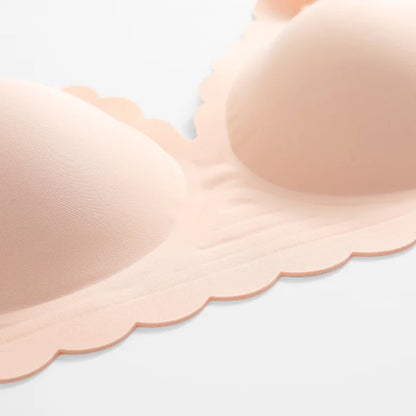 Women's No Trace Bra Plus Size Gather Without Steel Ring Underwear Soft Support Comfortable Sleeping Bra Anti-sagging Lingerie
