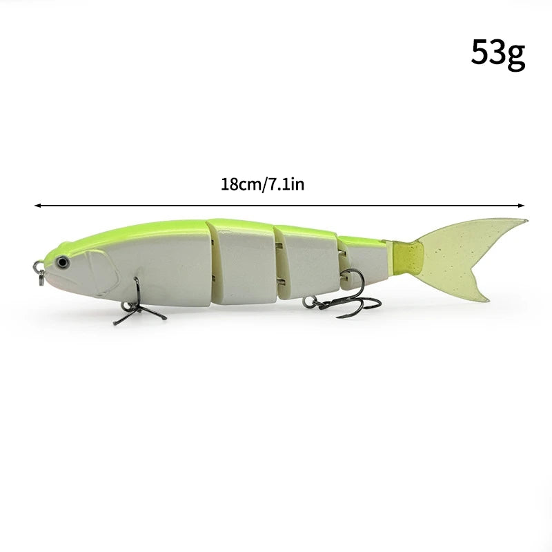 11.5cm 18.5g Balam Glide Bait Swimbait Joint Giant Pike Bass Fishing Lure Hard Bait Catfish Saltwater Lures Leurre De Pêche