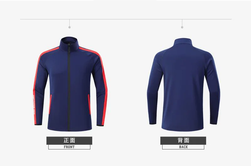 Customized Casual Sports Cardigan Jacket with Printable Embroidered Logo for Men's and Women's Outdoor Fashion tops