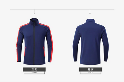 Customized Casual Sports Cardigan Jacket with Printable Embroidered Logo for Men's and Women's Outdoor Fashion tops