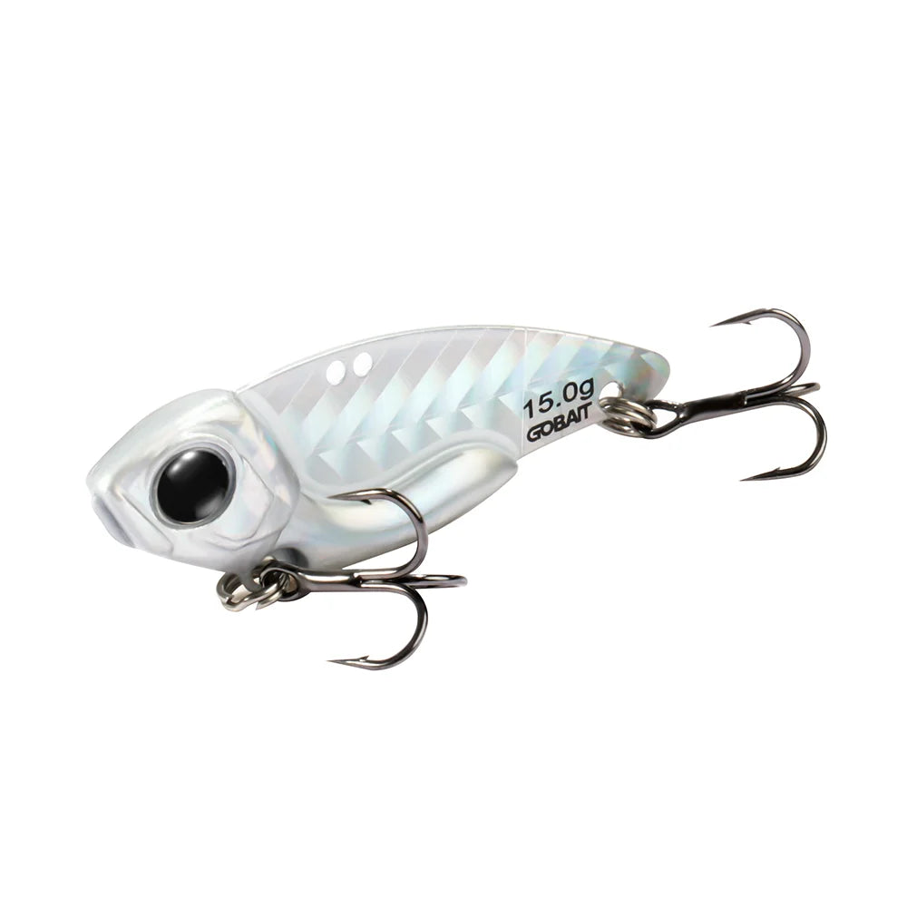 VIB Lure Metal Jig HardBait 7g 10g 15g Spoon Spinner Laser Painting 3D Eyes Fishing Tackle Strong 3X Hooks Swimbait Pesca Bait