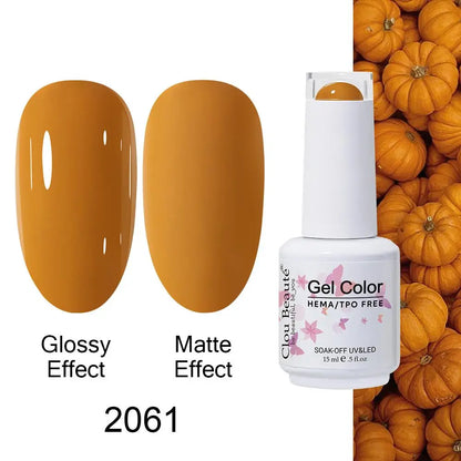 Clou Beaute Gel Nail Polish Neon Brown Royal Blue Red Green Pastal Nude Nail Art Varnishes Gel Lacquer Top Coat UV Gel Nail