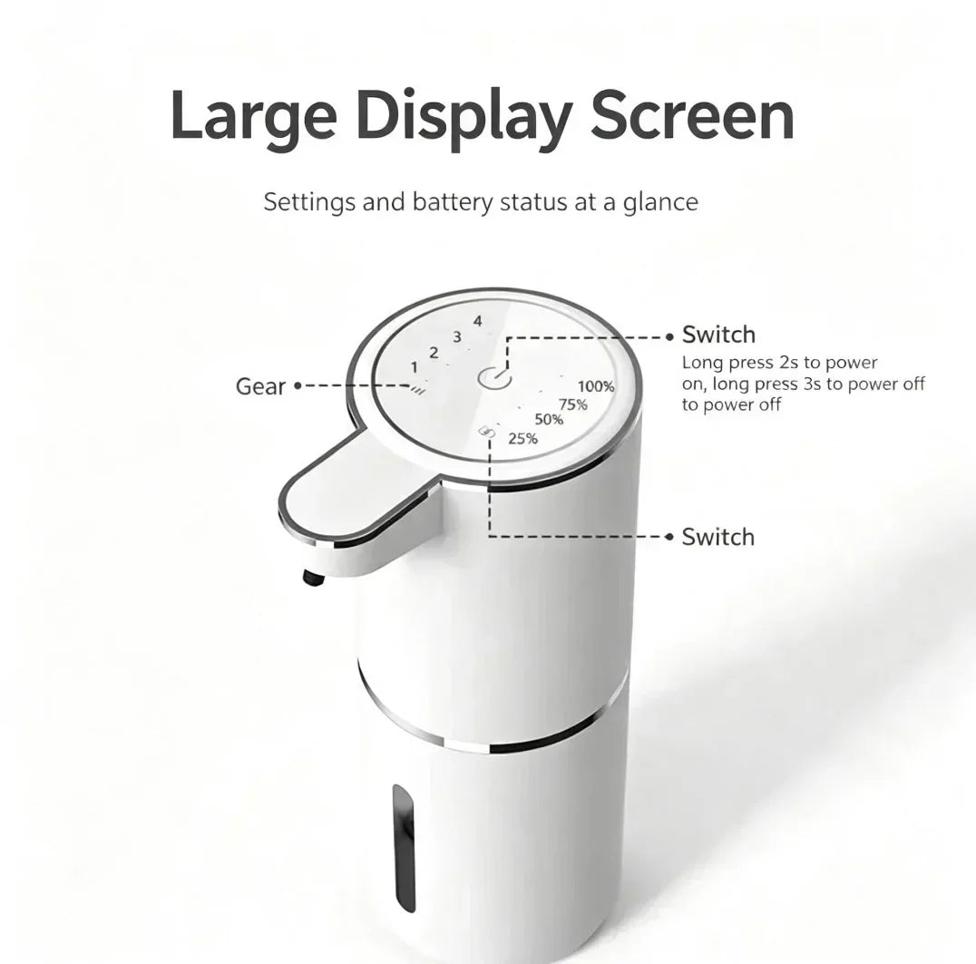 Automatic Liquid/Foma Soap Dispenser, Touchless Electric Dispenser, USB Rechargeable with Infrared Sensor for Bathroom,Kitchen