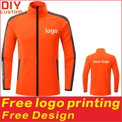 Customized Casual Sports Cardigan Jacket with Printable Embroidered Logo for Men's and Women's Outdoor Fashion tops
